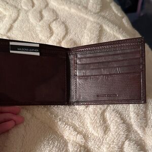 Wilsons Leather Dark Brown Card Holder